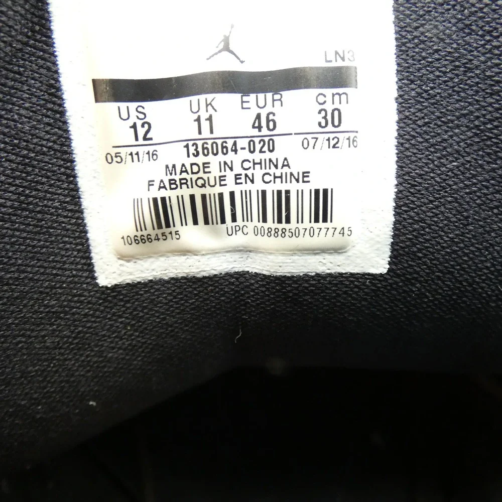 Nike Air Jordan 3 Retro Cyber Monday Black White 136064-020 Mens Size 12